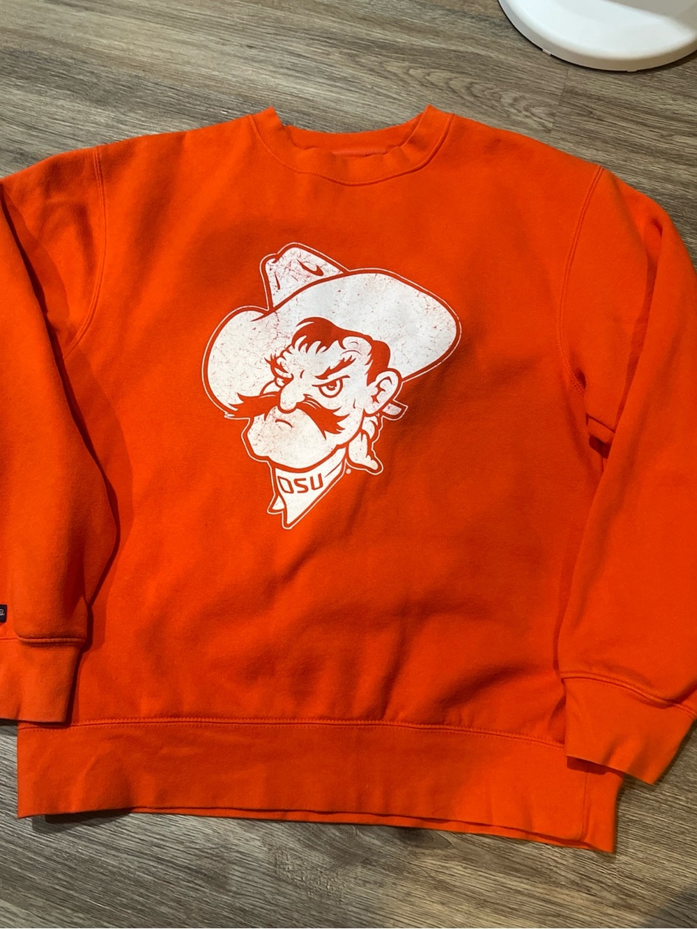 Jansport Bright Orange Crewneck with White OSU Graphic